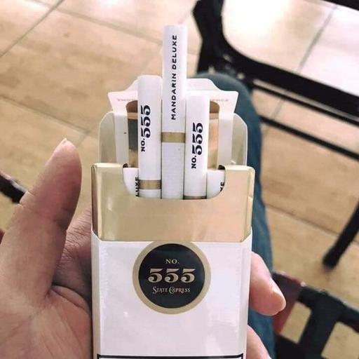 THUỐC LÁ THƠM SMOKE & CHILL . 555 Madarin Deluxe (Trắng dài)